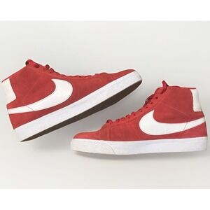 Nike SB Zoom Blazer Mid 864349-602 University Red Suede Sneakers Size 10 No Box
